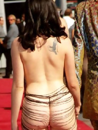 Rose McGowan topless and see through