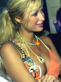Paris Hilton Posing Topless