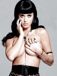 Katy Perry posing topless