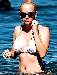 Anna Faris paparazzi bikini beach shots
