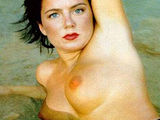 Geri Halliwell Lying Naked On The Grass