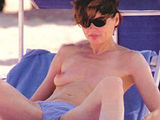 Geena Davis Paparazzi Topless Beach Shots