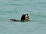 Michelle Rodriguez Paparazzi Beach Pics