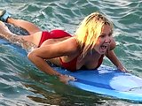Heather Locklear look sexy in red bikini
