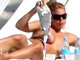 Billie Piper topless paparazzi beach pics