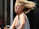 Amy Smart topless and nipple slips