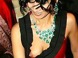 Asian celeb Bai Ling sexy public nipple slip