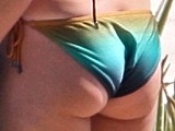 Katherine Heigl flashing perfect ass in swimsuit