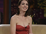 Anne Hathaway exposing her hot smooth legs in a sexy dresses