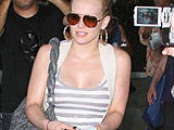 Hilary Duff showing off her hot legs in fishnets sexy candids