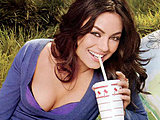Mila Kunis doing her sexiest poses ever in heels and little panties
