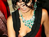Bai Ling nipple slips while at wild hot party