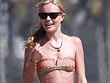 Kate Bosworth shows her sexy skinny body in a tiny bikini on the beach