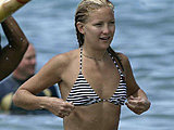 Kate Hudson showing her teeny breast in tiny wet bikini sexy candids