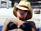 Jessica Simpson all wet bikini in pool