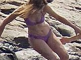 Carla Bruni wife of french president caught in bikini with husband