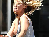 Amy Smart sexy blonde shows her tit and niple slip