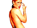 Anastacia shows off sexy tattoos a topless