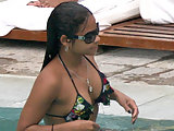 Christina Milian exposes tight ass in bikini