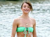 Cameron Diaz showing her nice big tits on beach