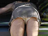 Evangeline Lilly flashing her ass during cleaning her car candids