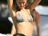 Gisele Bundchen flashing her sweet ass and tits in tiny bikini candids