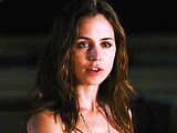 Eliza Dushku makes the love topless in lacy thong
